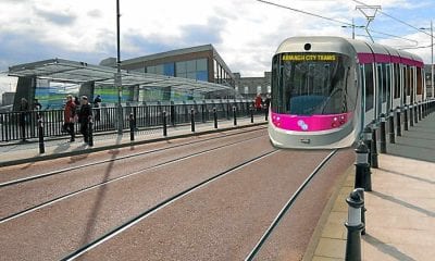 Artist impression of the new Tramway system on the Mall