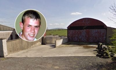 Paul Quinn (inset) and the farm he was beaten to death on in county Mongahan