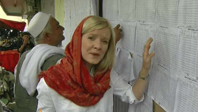 County Armagh-born reporter Jane Ferguson reporting from Kabul