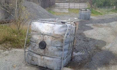 Fuel waste dumped in Upper Darkley, county Armagh