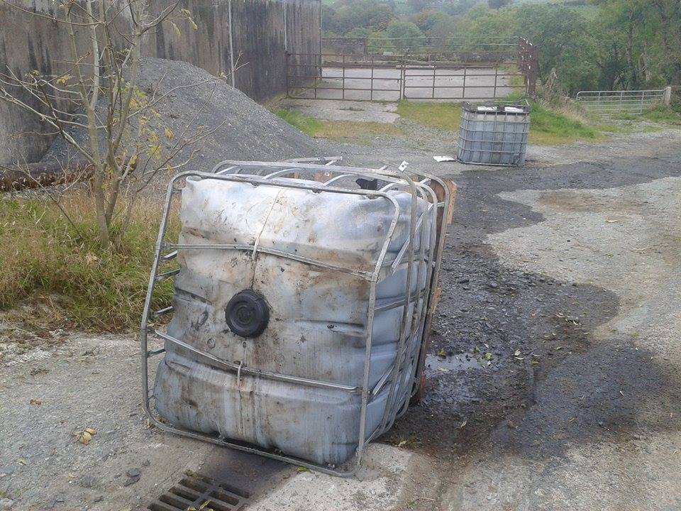 Fuel waste dumped in Upper Darkley, county Armagh