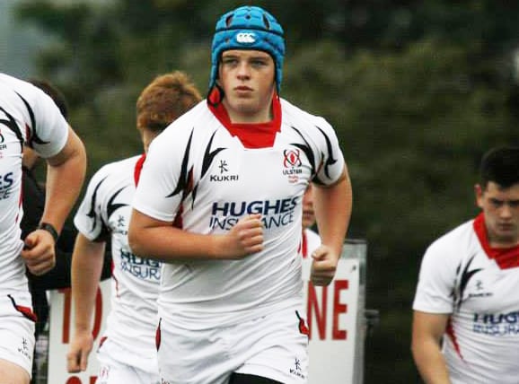 Paul Mullen playing for the Ulster U19s