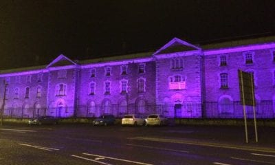 Armagh Gaol lit up for World Pancreatic Cancer Day, on Friday, November 13