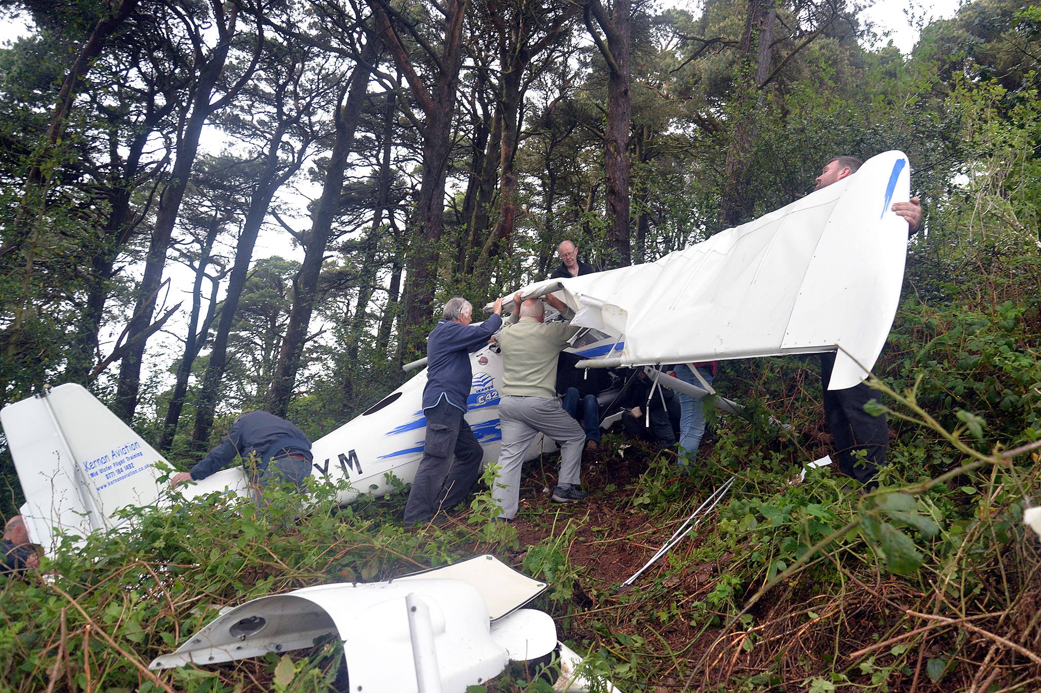 Plane crash in Castlewellan