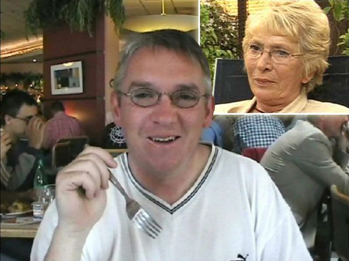 Shirley Crymble and murdered son Paul