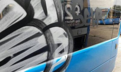 Grafitti buses Craigavon