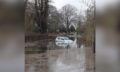 Car submerged Loughgall