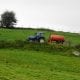 Tractor slurry spreading in northern Ireland