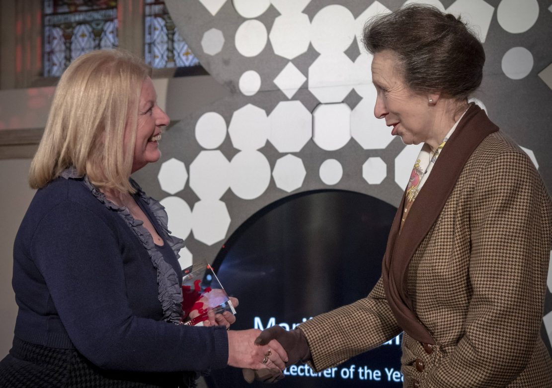 Southern Regional College’s Marilyn Warren was thrilled to be presented with the award by HRH Princess Anne