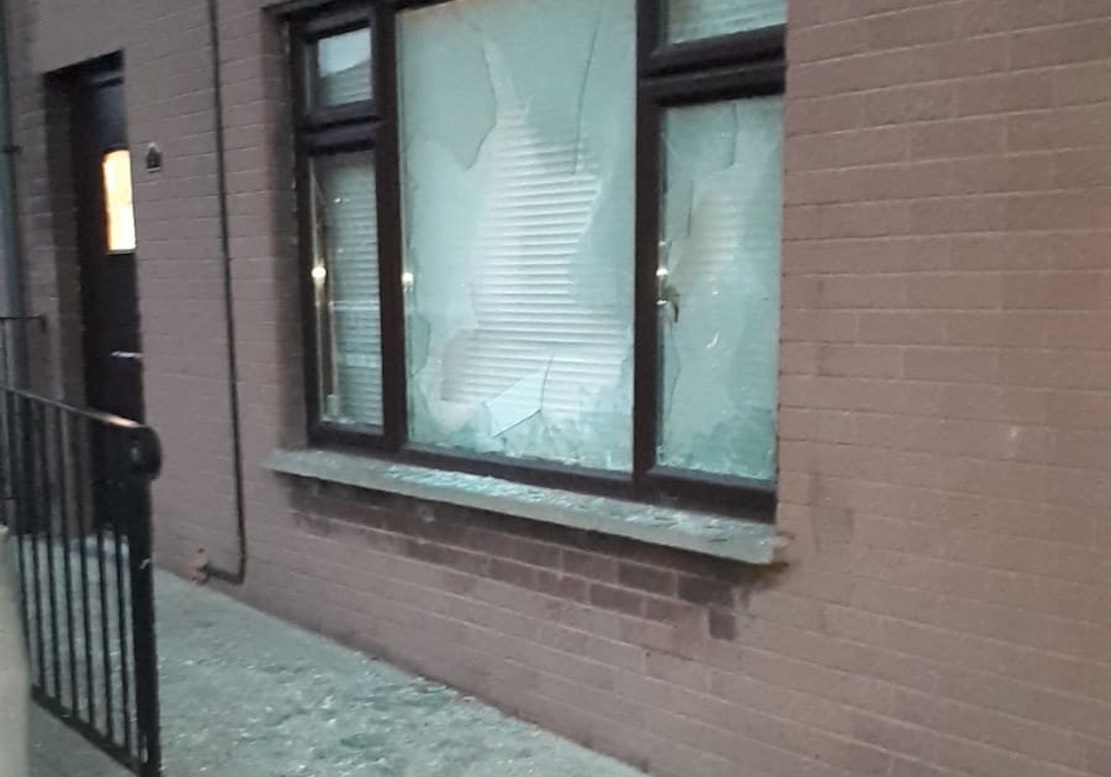 Newry window smashed
