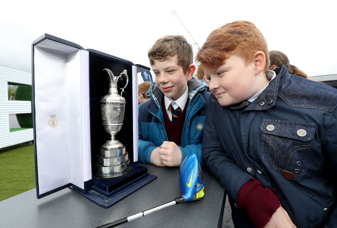 ‘The Epic Journey to The 148th Open’ The Epic Journey to The 148th Open Swings into Armagh – Local Armagh schools, golf clubs, tourism industry representatives and sports stars joined together at The Shambles Yard to celebrate Tourism NI’s community engagement campaign ‘The Epic Journey to The 148th Open’. The community event is visiting every county in NI to mark the excitement and civic pride surrounding The Open Championship’s return to Royal Portrush this July.