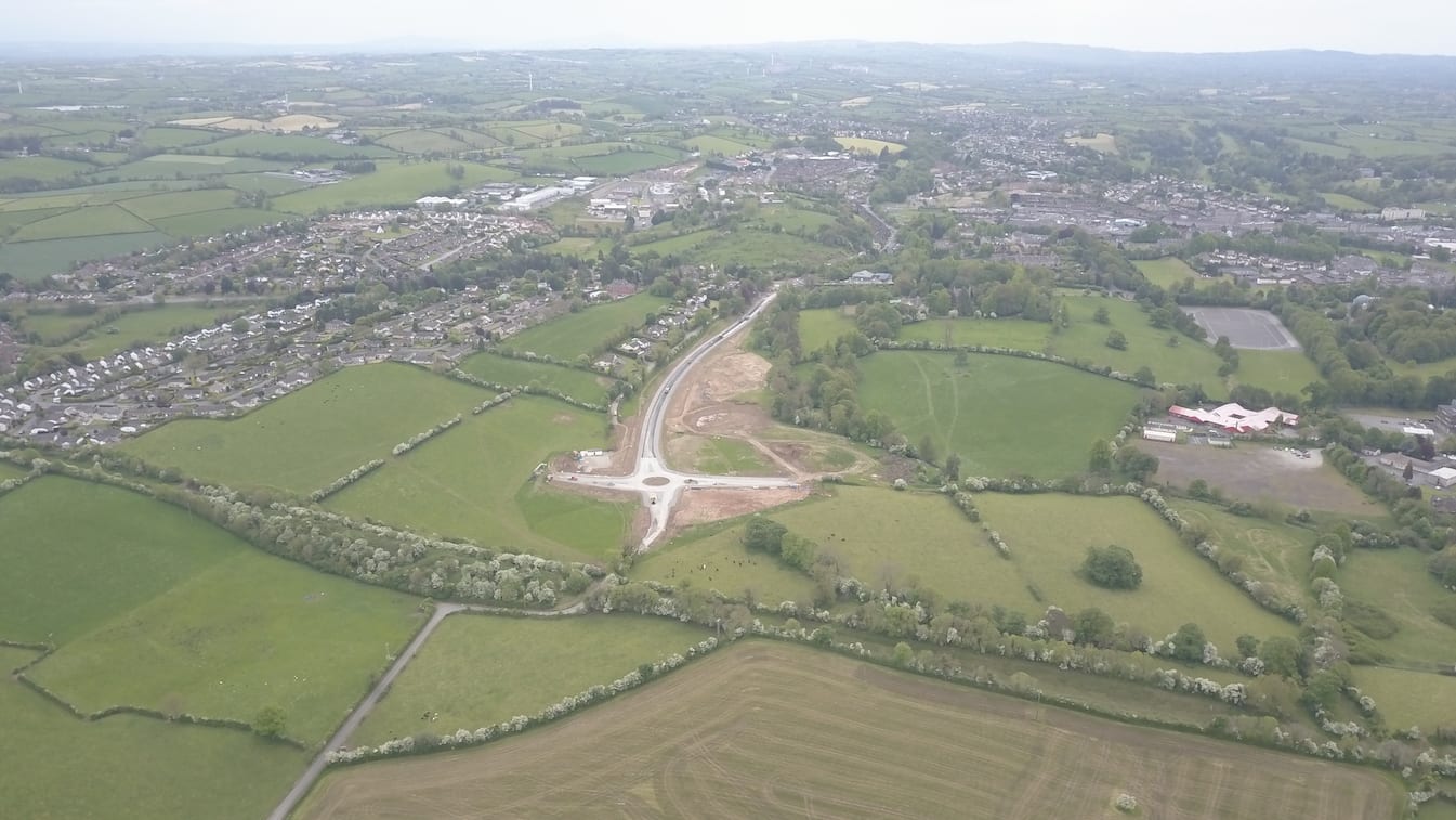 The new link road for the Mullinure Lane 'Deanery Demesne' housing development in Armagh city
