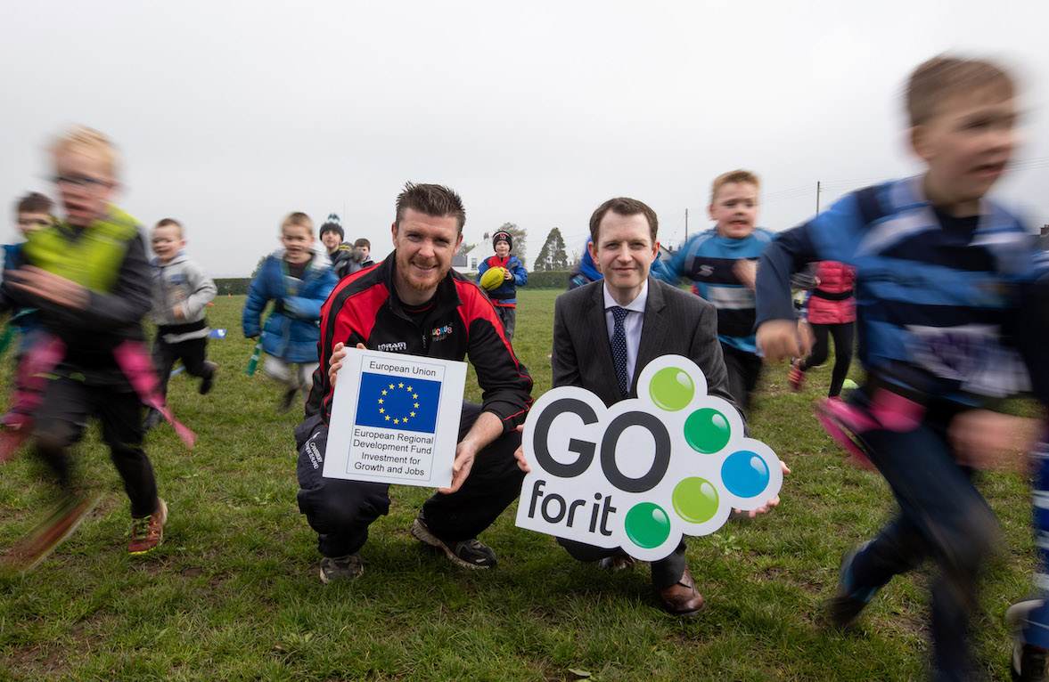 Rob Masters, a former primary school teacher from Dromore has ventured away from teaching to follow his dream of owning his own rugby coaching business, Ruckus Rugby, thanks to support from the Go For It Programme in association with Armagh City, Banbridge and Craigavon Borough Council.