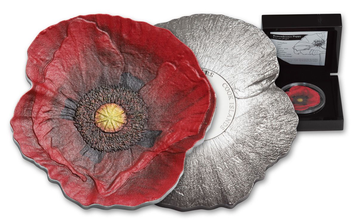 Silver Poppy of Remembrance