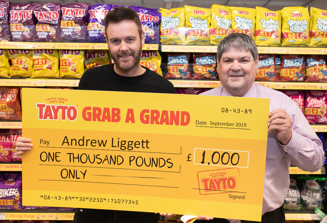 Andrew Liggett from Portadown who won £1,000