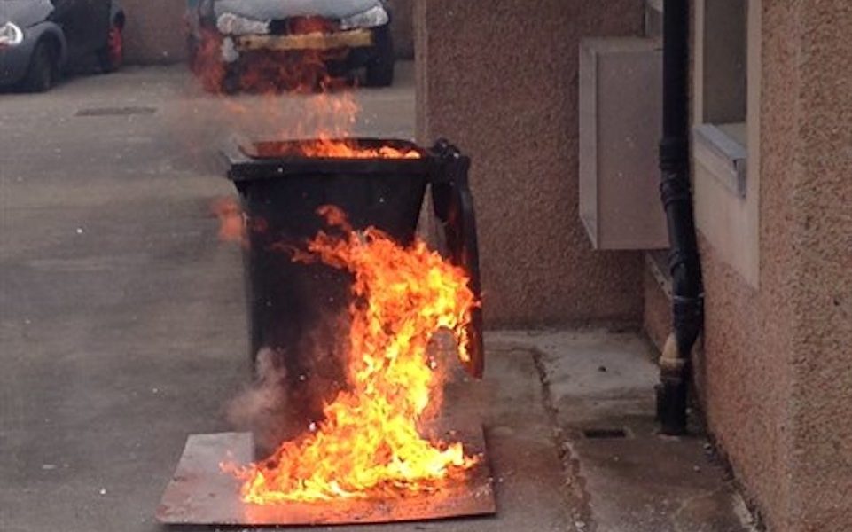 Wheelie bin set on fire in Craigavon as youths create havoc for elderly