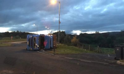 Lorry overturned Newry