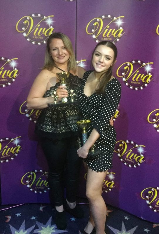 Sonia Stewart who won Overall Choreographer Award and her daughter