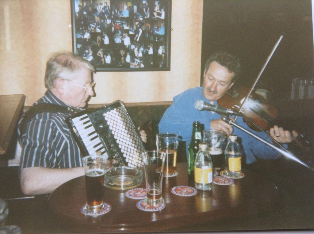 Robert McGleenan on fiddle and Joe Trainor on the accordion