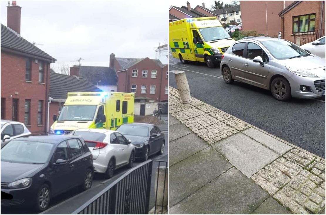 Ambulance stuck in Newry