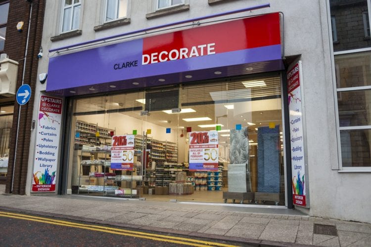 Armagh city paint shop back home on Scotch Street and celebrating 50