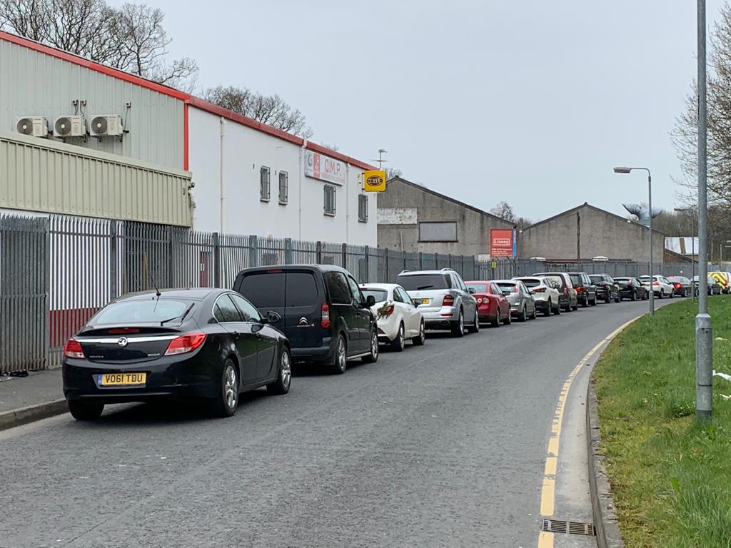 Traffic at Armagh Recycling Centre