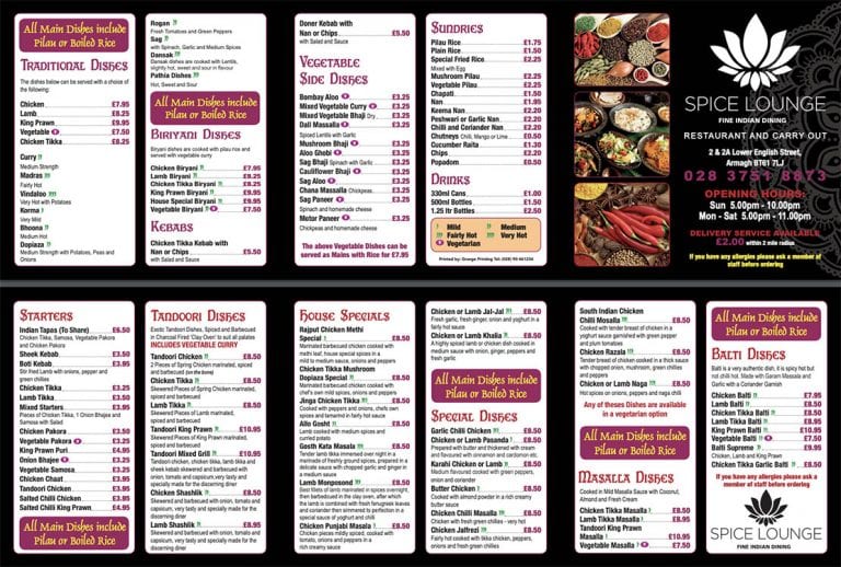 Spice Lounge Armagh may be closed but popular restaurant offering take