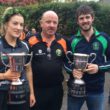 Queen and King of the Road 2017 Champions Kelly Mallon and Tomas Mackle with Chris Mallon