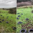Dumping tyres in Darkley