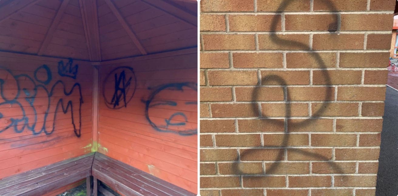 Offensive graffiti daubed on walls of Lisanally Special School in ...