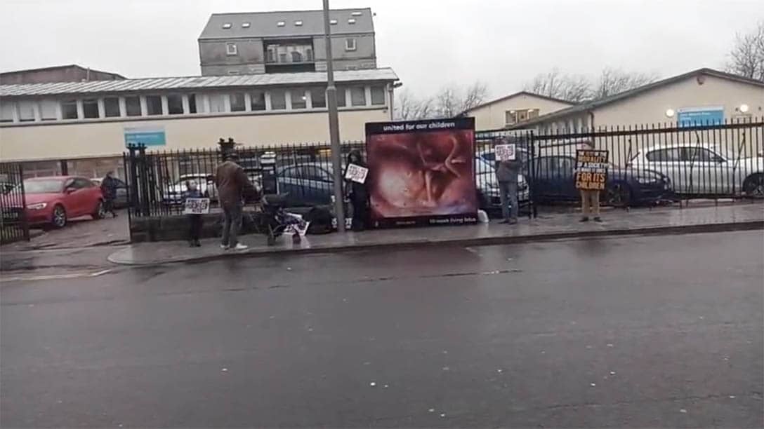 Protesto de John Mitchell Place Newry