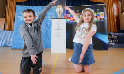 Uefa Super Cup visits Carrick Primary School