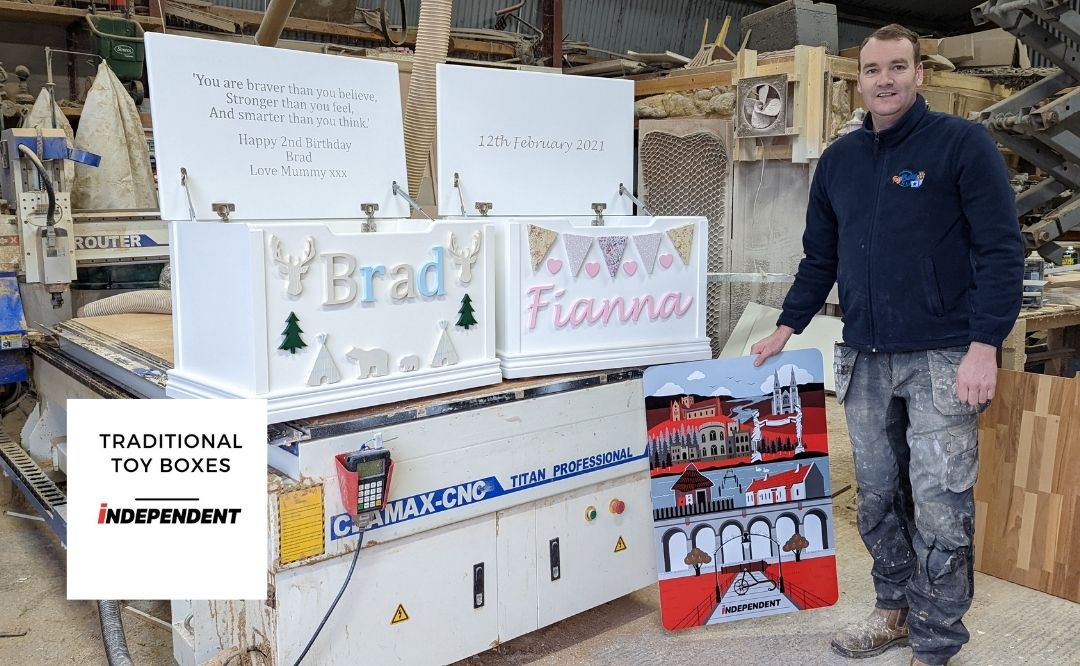 10 off at Traditional Toy Boxes NI, Hamiltonsbawn with the Independent