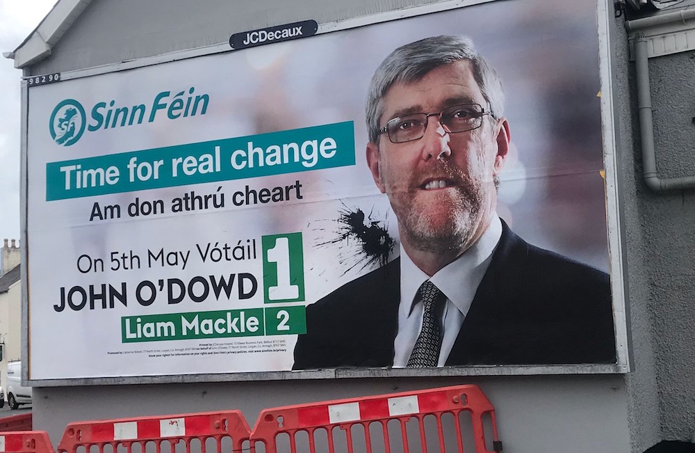 John O'Dowd election poster