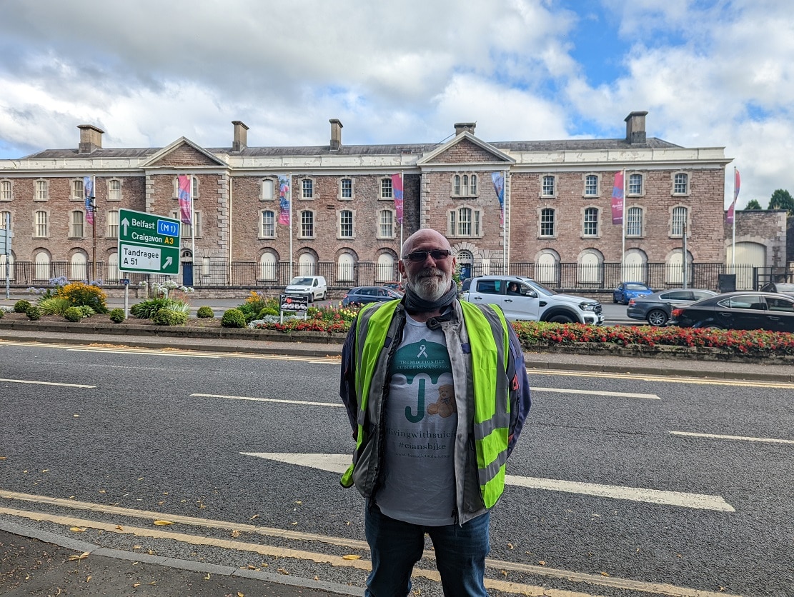 Cork man rides son’s motorbike into Armagh raising awareness of suicide after teen’s death – Armagh I