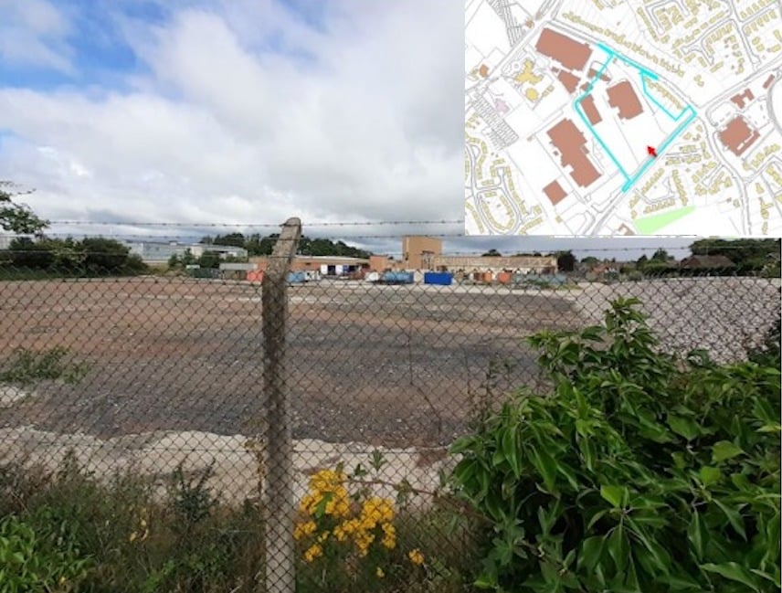 Site view of the proposed development along the Lurgan Road in Portadown