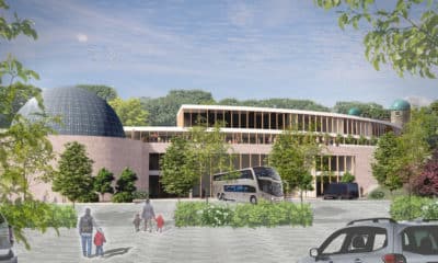 An artist’s impression of Armagh Observatory and Planetarium’s proposed Science and Education Park Redevelopment Project