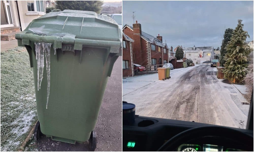 Freezing bins in Portadown