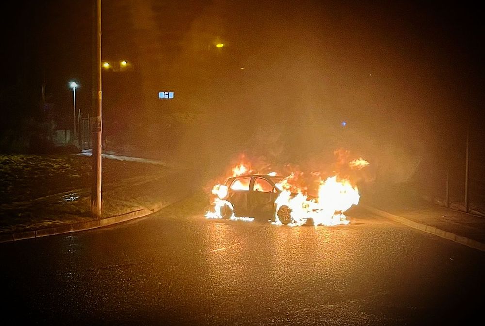 Car set on fire in Armagh