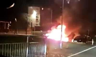 Corcrain car fire Portadown