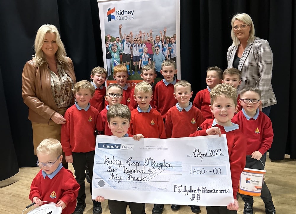 Anchor Boys of 1st Tullyallen and Mountnorris to raise the fantastic sum of £650 to help support local people living with kidney disease.