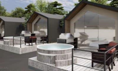Proposed glamping pods at Lough Ross
