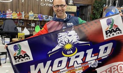 David Gibson from Killylea is going to the world Arm Wreslting Championships in Malaysia