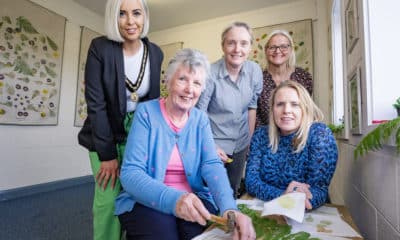 Pictured (L-R) at one of the Nature and Nurture events are Deputy Lord Mayor, Cllr Sorcha McGeown, project participant, Lynn O’Rourke, artist, Deboroah Malcomson, Jill McEneaney, Armagh City, Banbridge and Craigavon Borough Council, and Patricia Lavery, Arts Council NI