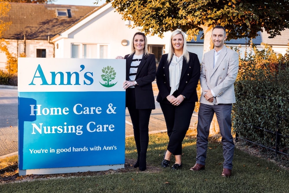 Charmaine Hamilton, Responsible Person; Molly Kennedy, Financial controller and Christopher Walsh, Regional manager are pictured at the announcement that local family owned healthcare operator, Ann’s Care Homes (Ann’s), has announced the acquisition of seven nursing homes from Larchwood Care (NI) Limited (Larchwood).