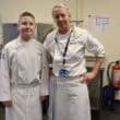 Regional Future Chef finalist Lubo Mulkerns alongside SRC mentor Sinead Boyle
